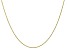 18K Yellow Gold Over Sterling Silver Adjustable Diamond-Cut 1.4MM Twisted Criss-Cross Chain