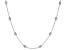 Sterling Silver 3MM Station 24 Inch Necklace