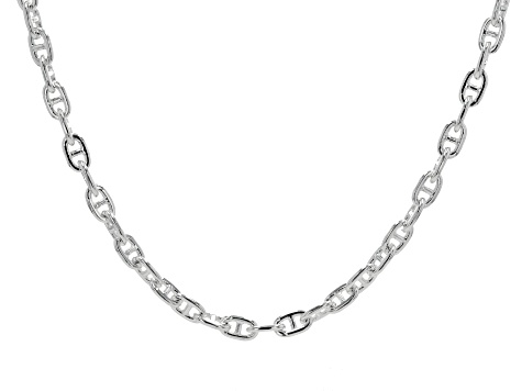 Sterling Silver 6.5MM Rounded Mariner Chain