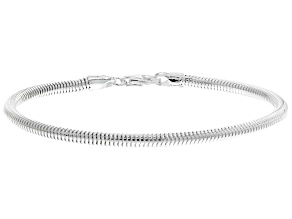 Sterling Silver 2.9mm Snake Chain Link Bracelet
