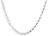 Sterling Silver 5mm Designer Box Chain Link Necklace