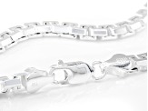 Sterling Silver 5mm Designer Box Chain Link Necklace