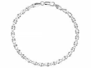 Sterling Silver 4mm Margherita Chain Link Bracelet