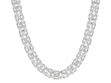 Picture of Sterling Silver 9MM Byzantine Chain