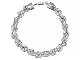 Sterling Silver 9.0mm Rope Link Bracelet
