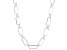 Sterling Silver 6.5mm Rectangle Link 20 Inch Chain