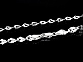 Sterling Silver 4.5mm Diamond-Cut Margherita Link 24 Inch Chain