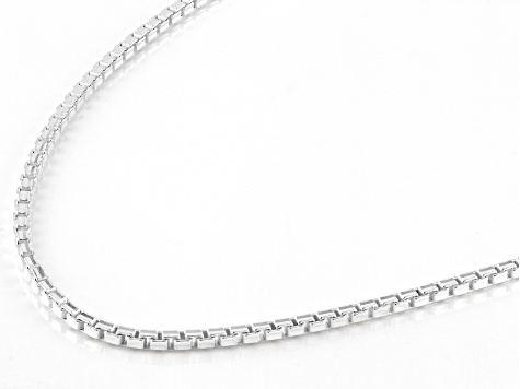 Sterling Silver Octagonal Box 20 Inch Chain DOM471B JTV