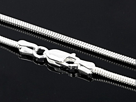 Sterling Silver Set Of 2 18 And 20 Inch Snake Chains