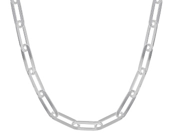 Picture of Sterling Silver 5.9mm Paperclip 18 Inch Chain