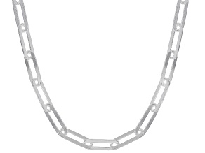 Sterling Silver 5.9mm Paperclip 18 Inch Chain
