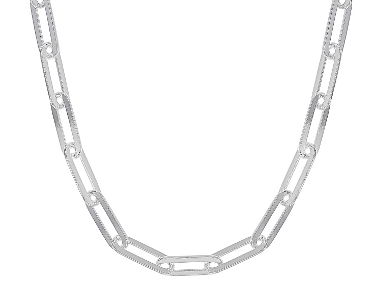 Sterling Silver Paperclip 22 Inch Chain - DOM488B | JTV