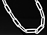 Sterling Silver Paperclip 22 Inch Chain