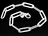 Sterling Silver 5.9mm Paperclip Link Bracelet