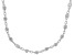 Sterling Silver Diamond-Cut Bead Station 20 Inch Necklace