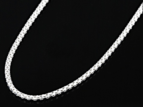 Sterling Silver 1.5mm Round Box 24 Inch Chain
