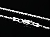 Sterling Silver 1.5mm Round Box 24 Inch Chain