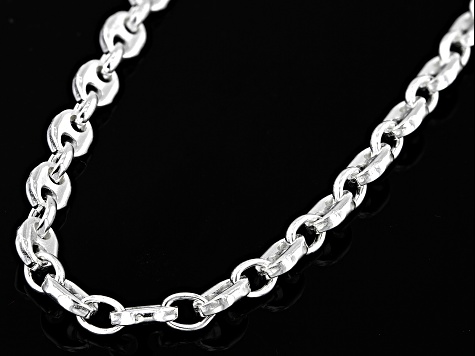 Sterling Silver 4.8mm 20 Inch Mariner Chain