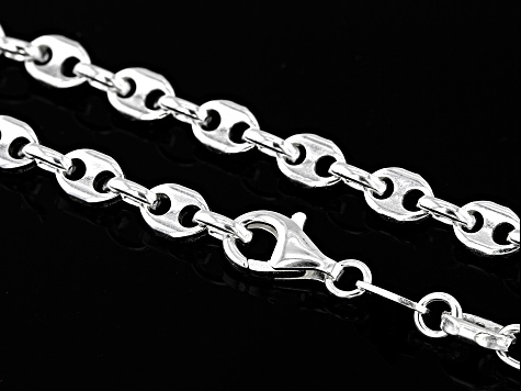 Sterling Silver 4.8mm 20 Inch Mariner Chain