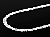 Sterling Silver 4mm Double Bismark 20 Inch Chain