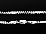 Sterling Silver 4mm Double Bismark 24 Inch Chain