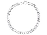 Sterling Silver 6.1mm Cuban Link Bracelet