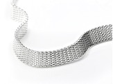 Sterling Silver 7mm Flat Mesh 20 Inch Chain