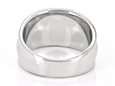 Rhodium Over Sterling Silver Graduated Band Ring