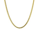 18k Yellow Gold Over Sterling Silver 3mm Herringbone 20 Inch Chain