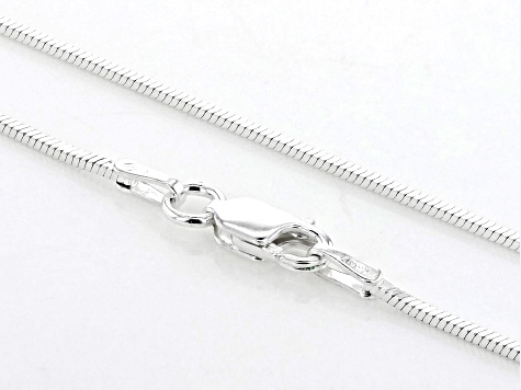 Sterling Silver 1mm Snake 18 Inch Chain