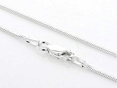 Sterling Silver Round Snake Chain Necklace 40cm to 110cm