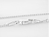 Sterling Silver 2.5mm Diamond-Cut Double Link 20 Inch Chain