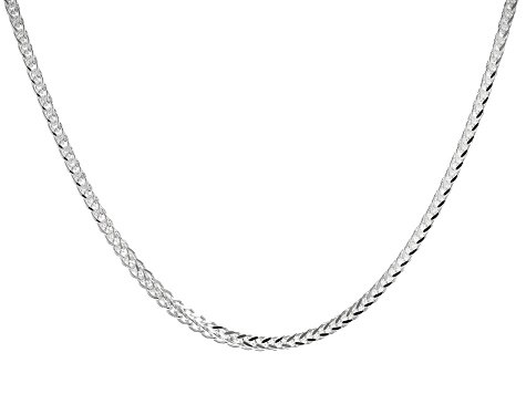 Sterling Silver 3mm Diamond-Cut Wheat 20 Inch Chain