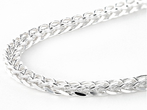 Sterling Silver 3mm Diamond-Cut Wheat 20 Inch Chain