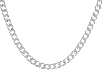 Picture of Sterling Silver 4.5mm Cuban 20 Inch Chain