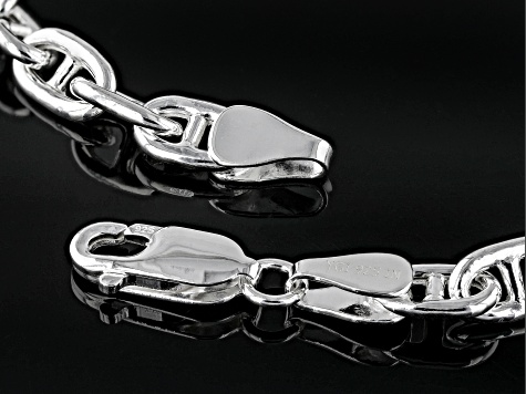 Sterling Silver 5.5mm Mariner Link Bracelet