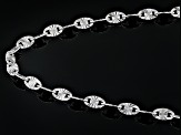Sterling Silver 3mm Diamond-Cut Valentino 20 Inch Chain