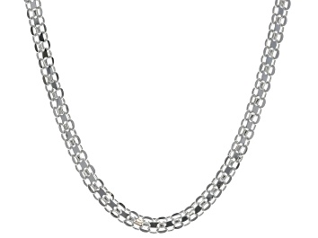 Picture of Sterling Silver 5mm Bismark 20 Inch Chain