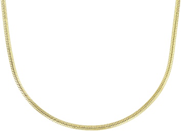 Picture of 18k Yellow Gold Over Sterling Silver 1.5mm Sliding Adjustable Snake 24 Inch Chain