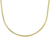 18k Yellow Gold Over Sterling Silver 1.5mm Sliding Adjustable Snake 24 Inch Chain