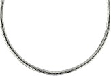 Sterling Silver 5.8mm Omega 18 Inch Chain