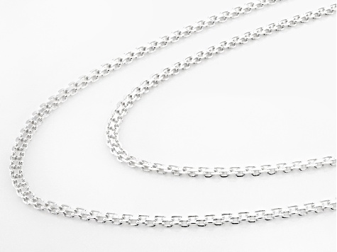 Sterling Silver 2mm Bismark 18 & 20