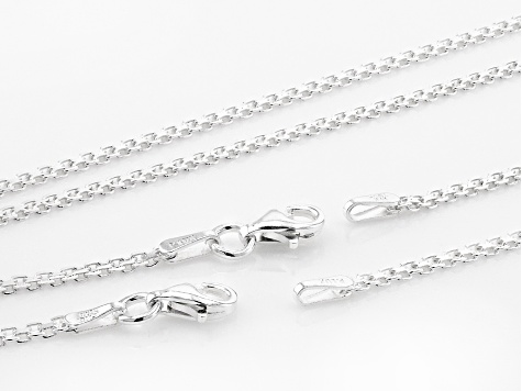 Sterling Silver 2mm Bismark 18 & 20