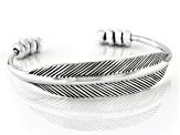 Sterling Silver Feather Cuff Bracelet