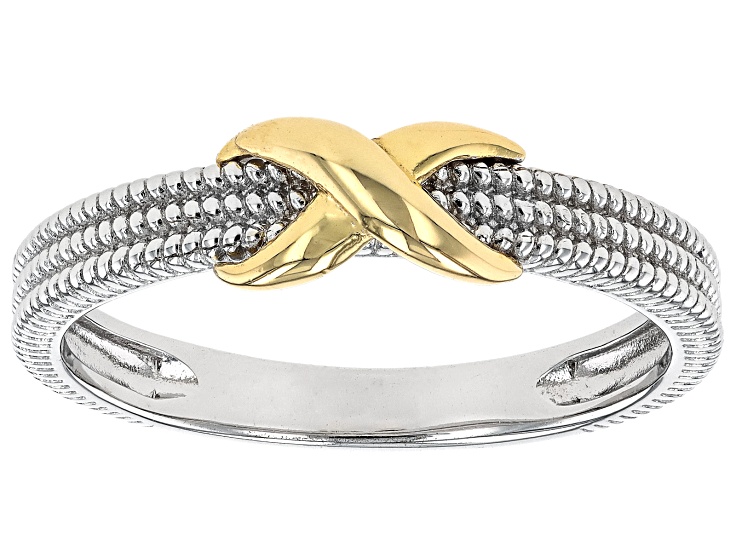 Sterling Silver & 18k Yellow Gold Over Sterling Silver 5mm Sterling Silver & 18k Yellow Gold Over Sterling Silver 5mm