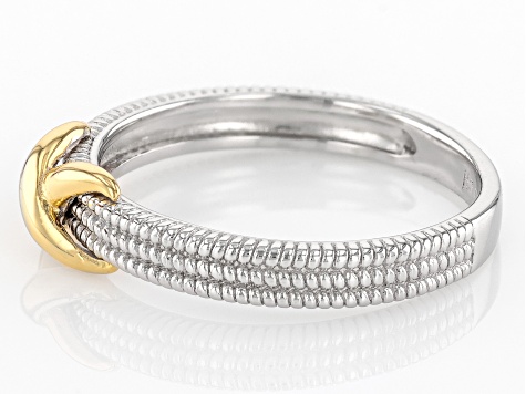 Sterling Silver & 18k Yellow Gold Over Sterling Silver 5mm