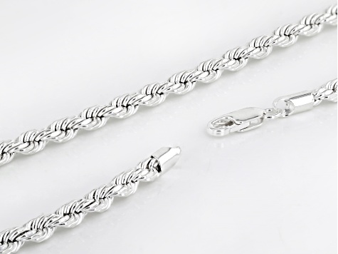 Sterling Silver Rope 20 Inch Chain - DOM755B | JTV