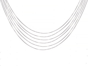 Sterling Silver 0.75mm Box Chain Set of 6