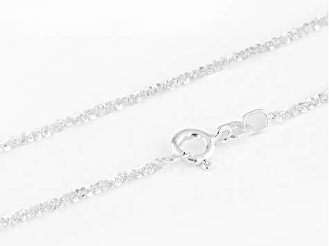 Sterling Silver Criss-Cross Chain