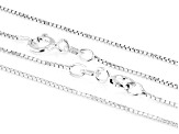 Sterling Silver 0.85mm Greek Box 16